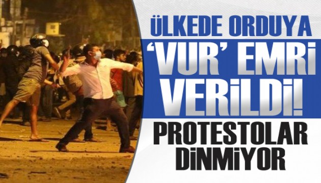 Orduya protestoculara ateş emri verildi!